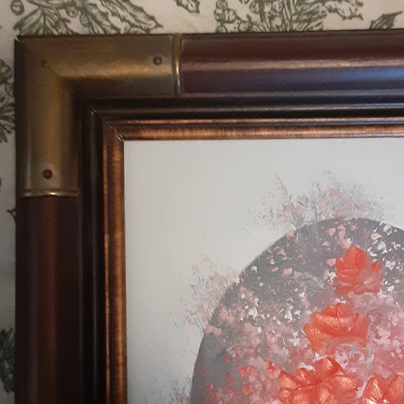 Vintage Oil on Canvas Floral - Picture 4 of 10